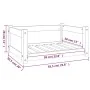 Bett für Hunde aus massiver Kiefer in Weiß 65,5x50,5x28 cm von vidaXL, Betten für Hunde - Ref: Foro24-821448, Preis: 64,47 €,...