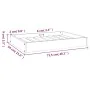 Dog bed solid pine wood 71.5x49x9 cm by vidaXL, Beds for dogs - Ref: Foro24-820856, Price: 32,80 €, Discount: %