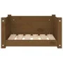 Solid pine wood dog bed in honey brown color, 55.5x45.5x28 cm by vidaXL, Beds for dogs - Ref: Foro24-821445, Price: 50,31 €, ...