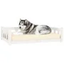 Dog bed solid white pine wood 105.5x75.5x28 cm by vidaXL, Beds for dogs - Ref: Foro24-820203, Price: 86,10 €, Discount: %