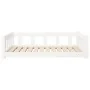 Hundebett aus massivem weißem Kiefernholz, 105,5 x 75,5 x 28 cm von vidaXL, Betten für Hunde - Ref: Foro24-820203, Preis: 86,...