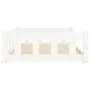Dog bed solid white pine wood 105.5x75.5x28 cm by vidaXL, Beds for dogs - Ref: Foro24-820203, Price: 86,10 €, Discount: %