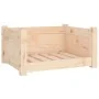 Cama para perros madera maciza de pino 55,5x45,5x28 cm de vidaXL, Camas para perros - Ref: Foro24-821442, Precio: 48,47 €, De...