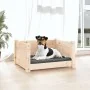 Cama para perros madera maciza de pino 55,5x45,5x28 cm de vidaXL, Camas para perros - Ref: Foro24-821442, Precio: 48,47 €, De...