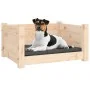 Cama para perros madera maciza de pino 55,5x45,5x28 cm de vidaXL, Camas para perros - Ref: Foro24-821442, Precio: 48,47 €, De...