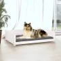 Bett für Hunde aus massiver Kiefer in Weiß 95,5x65,5x28 cm von vidaXL, Betten für Hunde - Ref: Foro24-821458, Preis: 80,33 €,...