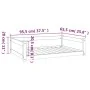 Bett für Hunde aus massiver Kiefer in Weiß 95,5x65,5x28 cm von vidaXL, Betten für Hunde - Ref: Foro24-821458, Preis: 80,33 €,...