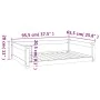 Cama para perros madera maciza de pino blanco 95,5x65,5x28 cm by vidaXL, Beds for dogs - Ref: Foro24-821458, Price: 76,27 €, ...