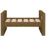Cama para perros madera maciza pino marrón miel 55,5x45,5x28 cm de vidaXL, Camas para perros - Ref: Foro24-821470, Precio: 34...