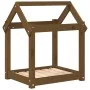 Cama para perros madera maciza pino marrón miel 61x50x70 cm de vidaXL, Camas para perros - Ref: Foro24-822200, Precio: 40,31 ...