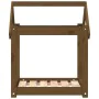 Hundebett aus massivem Kiefernholz, honigbraun, 61 x 50 x 70 cm von vidaXL, Betten für Hunde - Ref: Foro24-822200, Preis: 40,...
