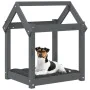 Hundebett aus massivem, grauem Kiefernholz, 61 x 50 x 70 cm von vidaXL, Betten für Hunde - Ref: Foro24-822199, Preis: 40,40 €...