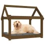 Hundebett aus massivem Kiefernholz, honigbraun, 81 x 60 x 70 cm von vidaXL, Betten für Hunde - Ref: Foro24-822210, Preis: 50,...