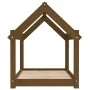 Hundebett aus massivem Kiefernholz, honigbraun, 81 x 60 x 70 cm von vidaXL, Betten für Hunde - Ref: Foro24-822210, Preis: 50,...