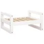Hundebett aus massivem weißem Kiefernholz, 55,5 x 45,5 x 28 cm von vidaXL, Betten für Hunde - Ref: Foro24-821468, Preis: 44,4...