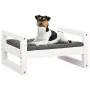 Hundebett aus massivem weißem Kiefernholz, 55,5 x 45,5 x 28 cm von vidaXL, Betten für Hunde - Ref: Foro24-821468, Preis: 44,4...