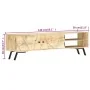 TV-Schrank aus massivem Mangoholz, 140 x 30 x 40 cm von vidaXL, TV-Möbel - Ref: Foro24-286152, Preis: 199,13 €, Rabatt: %