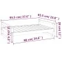 Cama para perros madera maciza de pino blanco 95,5x65,5x28 cm by vidaXL, Beds for dogs - Ref: Foro24-821483, Price: 65,03 €, ...