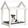 Cama para perros madera maciza de pino blanco 61x50x70 cm de vidaXL, Camas para perros - Ref: Foro24-822198, Precio: 45,74 €,...