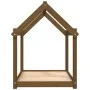 Cama para perros madera maciza pino marrón miel 101x70x90 cm de vidaXL, Camas para perros - Ref: Foro24-822215, Precio: 65,39...