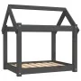 Cama para perros madera maciza de pino gris 71x55x70 cm de vidaXL, Camas para perros - Ref: Foro24-822204, Precio: 43,56 €, D...