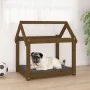Solid pine wood dog bed in honey brown color, 71x55x70 cm by vidaXL, Beds for dogs - Ref: Foro24-822205, Price: 46,26 €, Disc...