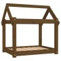Hundebett aus massivem Kiefernholz, honigbraun, 71x55x70 cm von vidaXL, Betten für Hunde - Ref: Foro24-822205, Preis: 46,26 €...