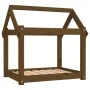 Solid pine wood dog bed in honey brown color, 71x55x70 cm by vidaXL, Beds for dogs - Ref: Foro24-822205, Price: 46,26 €, Disc...