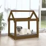 Solid pine wood dog bed in honey brown color, 71x55x70 cm by vidaXL, Beds for dogs - Ref: Foro24-822205, Price: 46,26 €, Disc...