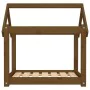 Hundebett aus massivem Kiefernholz, honigbraun, 71x55x70 cm von vidaXL, Betten für Hunde - Ref: Foro24-822205, Preis: 46,26 €...