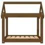 Solid pine wood dog bed in honey brown color, 71x55x70 cm by vidaXL, Beds for dogs - Ref: Foro24-822205, Price: 46,26 €, Disc...