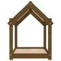 Hundebett aus massivem Kiefernholz, honigbraun, 71x55x70 cm von vidaXL, Betten für Hunde - Ref: Foro24-822205, Preis: 46,26 €...