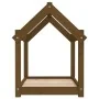 Solid pine wood dog bed in honey brown color, 71x55x70 cm by vidaXL, Beds for dogs - Ref: Foro24-822205, Price: 46,26 €, Disc...