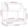 Hundebett aus massivem Kiefernholz, honigbraun, 71x55x70 cm von vidaXL, Betten für Hunde - Ref: Foro24-822205, Preis: 46,26 €...