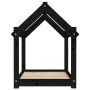 Cama para perros madera maciza de pino negro 71x55x70 cm de vidaXL, Camas para perros - Ref: Foro24-822206, Precio: 43,86 €, ...