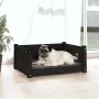 Cama para perros madera maciza de pino negro 65,5x50,5x28 cm de vidaXL, Camas para perros - Ref: Foro24-821451, Precio: 55,68...
