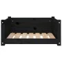 Cama para perros madera maciza de pino negro 65,5x50,5x28 cm de vidaXL, Camas para perros - Ref: Foro24-821451, Precio: 55,68...