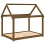 Cama para perros madera maciza pino marrón miel 111x80x100 cm by vidaXL, Beds for dogs - Ref: Foro24-822220, Price: 74,81 €, ...
