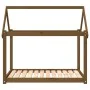 Cama para perros madera maciza pino marrón miel 111x80x100 cm by vidaXL, Beds for dogs - Ref: Foro24-822220, Price: 74,81 €, ...