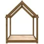 Cama para perros madera maciza pino marrón miel 111x80x100 cm by vidaXL, Beds for dogs - Ref: Foro24-822220, Price: 74,81 €, ...