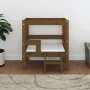 Cama para perros madera maciza pino marrón miel 55,5x53,5x60 cm de vidaXL, Camas para perros - Ref: Foro24-822370, Precio: 49...