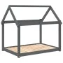 Cama para perros madera maciza de pino gris 111x80x100 cm de vidaXL, Camas para perros - Ref: Foro24-822219, Precio: 74,90 €,...