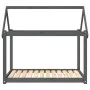 Cama para perros madera maciza de pino gris 111x80x100 cm de vidaXL, Camas para perros - Ref: Foro24-822219, Precio: 74,90 €,...