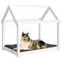 Massives Kiefernholz Hundebett Weiß 101x70x90 cm von vidaXL, Betten für Hunde - Ref: Foro24-822213, Preis: 89,54 €, Rabatt: %