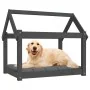 Cama para perros madera maciza de pino gris 81x60x70 cm de vidaXL, Camas para perros - Ref: Foro24-822209, Precio: 48,29 €, D...