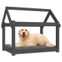 Hundebett aus massivem, grauem Kiefernholz, 81 x 60 x 70 cm von vidaXL, Betten für Hunde - Ref: Foro24-822209, Preis: 48,29 €...