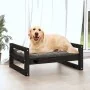 Bett für Hunde aus massiver schwarzer Kiefer 75,5x55,5x28 cm von vidaXL, Betten für Hunde - Ref: Foro24-821481, Preis: 46,89 ...
