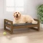 Solid pine wood dog bed honey brown 75.5x55.5x28 cm by vidaXL, Beds for dogs - Ref: Foro24-821480, Price: 55,85 €, Discount: %