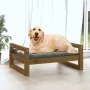 Solid pine wood dog bed honey brown 75.5x55.5x28 cm by vidaXL, Beds for dogs - Ref: Foro24-821480, Price: 55,85 €, Discount: %