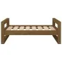 Solid pine wood dog bed honey brown 75.5x55.5x28 cm by vidaXL, Beds for dogs - Ref: Foro24-821480, Price: 55,85 €, Discount: %